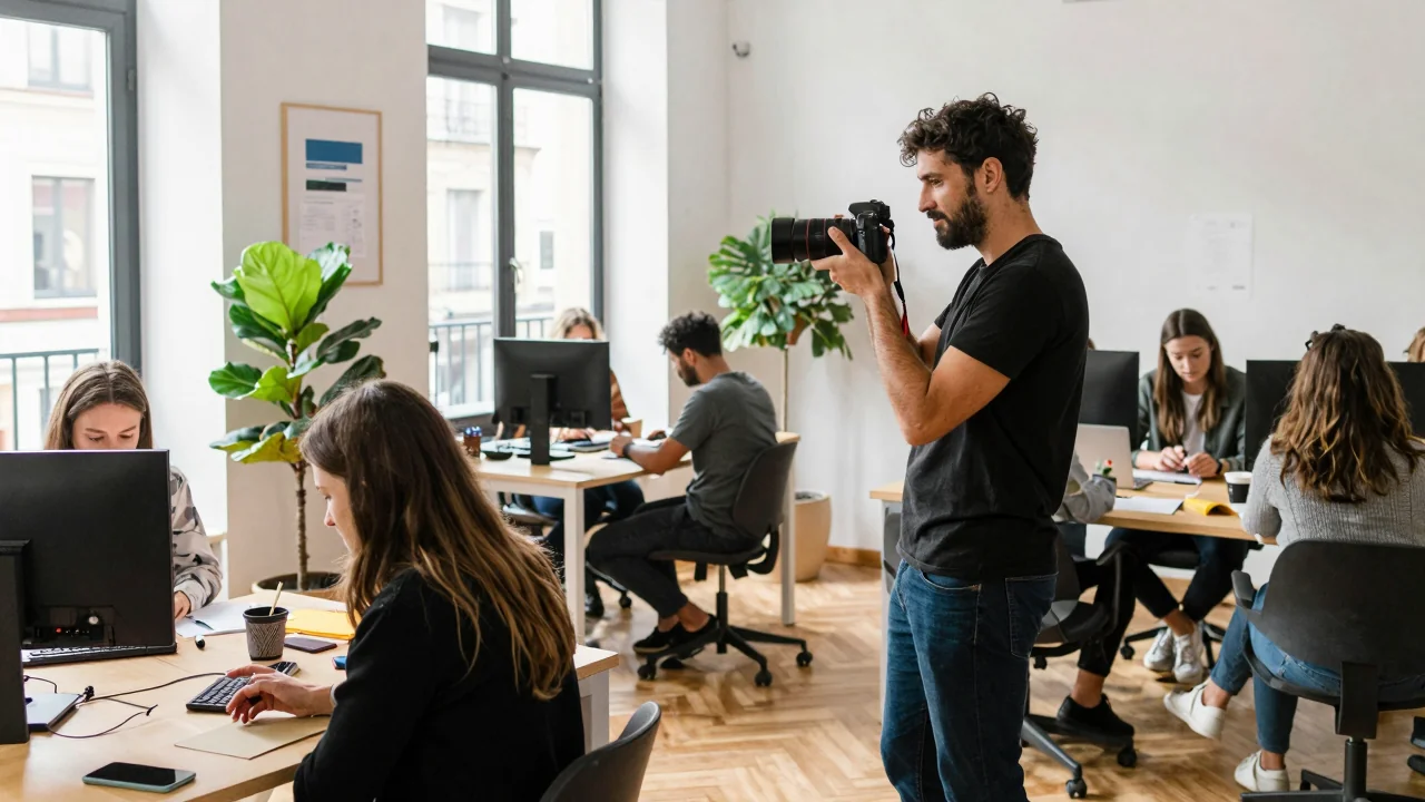 Photographe Coworking Paris 2026 Capturez l'Essence du Travail Collaboratif — image 1