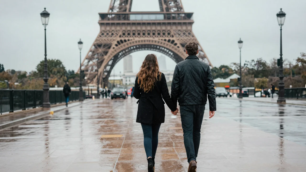 Séance photo romantique sous la pluie à Paris idées et conseils